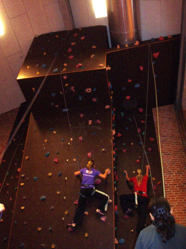  In the middle of the climb 